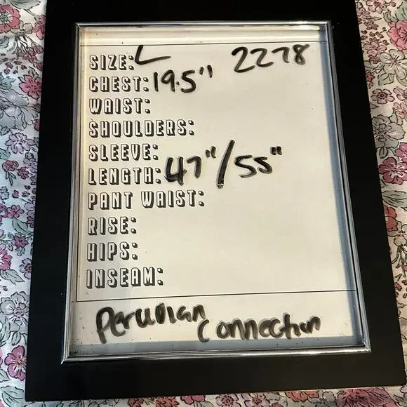 Peruvian Connection Dress Large Black Midi Handkerchief Hem Pima Cotton Modal - Picture 5 of 5